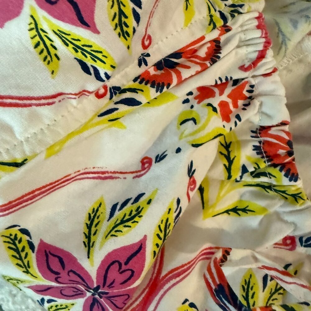 Roller Rabbit Fontana floral Cotton Crop Top Size Small NEW - Picture 5 of 8